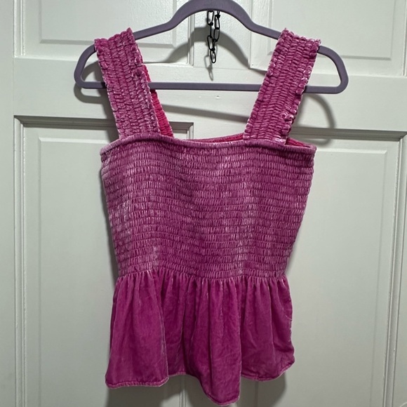 Anthropologie Smocked Velvet Babydoll Tank size M NWOT - Picture 3 of 6